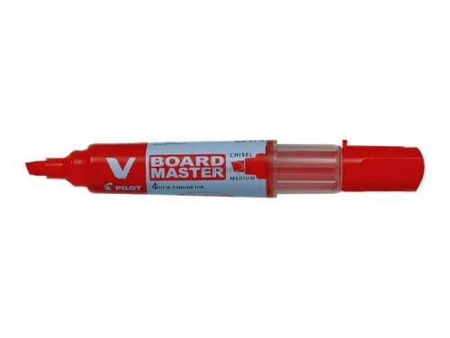 Marker suchościeralny Pilot V Board Master, czerwony 2,3 mm okrągła końcówka (WBMA-VBM-M-R-BG)