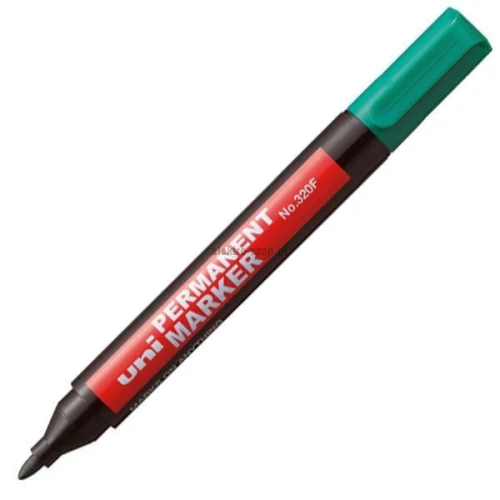 Marker permanentny Uni, zielony 1,0-3,0 mm okrągła końcówka (NO-320F)