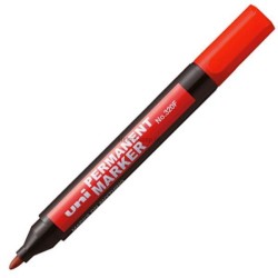 Marker permanentny Uni, czerwony 1,0-3,0 mm okrągła końcówka (NO-320F)