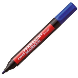 Marker permanentny Uni, niebieski 1,0-3,0 mm okrągła końcówka (NO-320F)