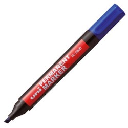 Marker permanentny Uni, niebieski 4,0 mm ścięta końcówka (NO-380B)