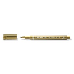 Marker permanentny Staedtler metaliczny, złoty 1,0-2,0 mm okrągła końcówka (8323-11)