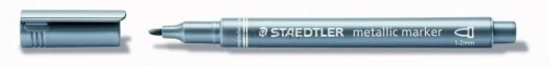 Marker permanentny Staedtler metaliczny, srebrny 1,0-2,0 mm okrągła końcówka (8323-81)