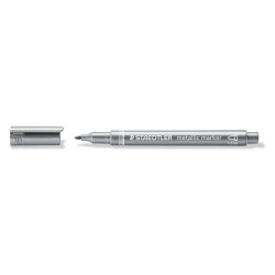 Marker permanentny Staedtler metaliczny, srebrny 1,0-2,0 mm okrągła końcówka (8323-81)
