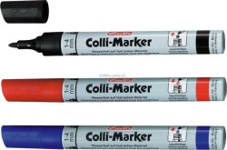 Marker permanentny Herlitz Colli-Marker, czarny 1,0-4,0 mm okrągła końcówka (9786658)
