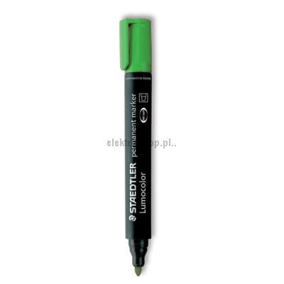 Marker permanentny Staedtler, zielony 2,0 mm okrągła końcówka