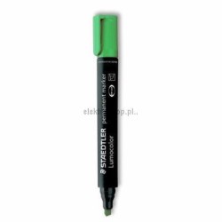 Marker permanentny Staedtler, zielony 2,0-5,0 mm ścięta końcówka
