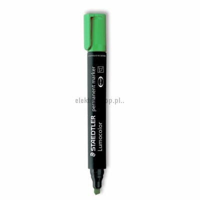 Marker permanentny Staedtler, zielony 2,0-5,0 mm ścięta końcówka