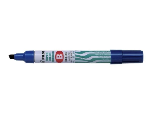 Marker permanentny Pilot, niebieski 2,0-4,5 mm ścięta końcówka (SCA-B-L)