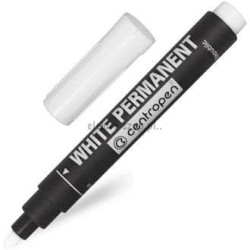 Marker permanentny Centropen, biały 2,5 mm okrągła końcówka (8586)