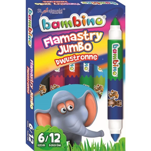 Flamaster St.Majewski flamastry dwustronne 12 kol. (5903235003172)