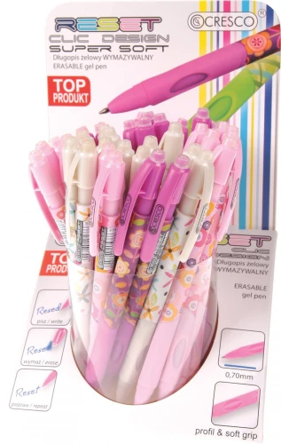 Długopis wymazywalny Cresco RESET CLIC DESIGNE żelowy wymazywalny (450007)