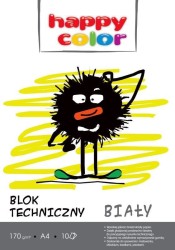 Blok techniczny Happy Color A4 biały 170g 10k (HA 3550 2030-0)
