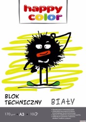 Blok techniczny Happy Color A3 biały 170g 10k (HA 3550 3040-0)