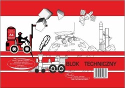 Blok techniczny Protos A4 biały 190g 10k