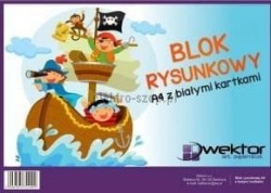 Blok rysunkowy Wektor A4 biały 80g 20k 210 mm x 297 mm