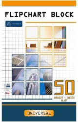 Blok do tablic flipchart Interdruk 50k. 80 g czysty 1000 mm x 640 mm (FLI50)