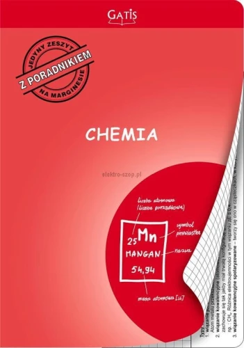 Zeszyt tematyczny Gatis do chemii A5 60k. krata
