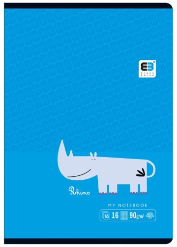 Zeszyt Interdruk Black &amp; Blue A5 16k. 90 g krata 148 mm x 210 mm (ZE16#B&amp;B)