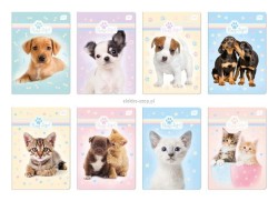 Zeszyt Interdruk Puppy Sign A5 16k. 70 g krata 148 mm x 210 mm (ZE16#PS)