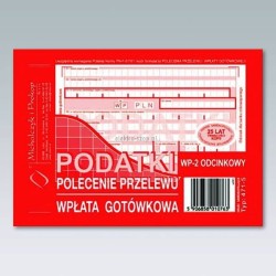 Druk samokopiujący Michalczyk i Prokop Podatki polecenie przelewu/wpłata gotówkowa 2-odc. A6 80k. (471-5)