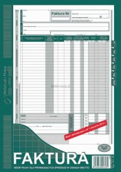 Druk samokopiujący Michalczyk i Prokop Faktura brutto A4 80k. (141-1E)