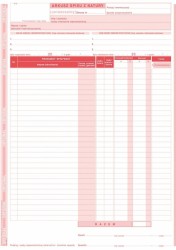 Druk samokopiujący Michalczyk i Prokop Arkusz spisu z natury A4 48k. (341-1)