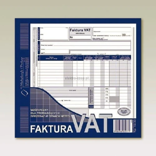 Druk samokopiujący Michalczyk i Prokop S o/1k 2/3 A4 80k. (102-2E)
