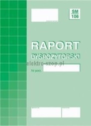 Druk offsetowy Michalczyk i Prokop raport dyspozytorski SM/106 A4 40k. (804-1)