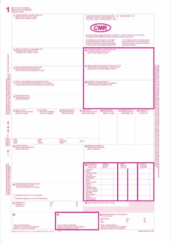 Druk offsetowy Michalczyk i Prokop CMR Międzynarodowy list przewozowy A4 80k. (800-1)