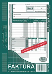 Druk offsetowy Michalczyk i Prokop Faktura VAT brutto A5 80k. (124-3E)