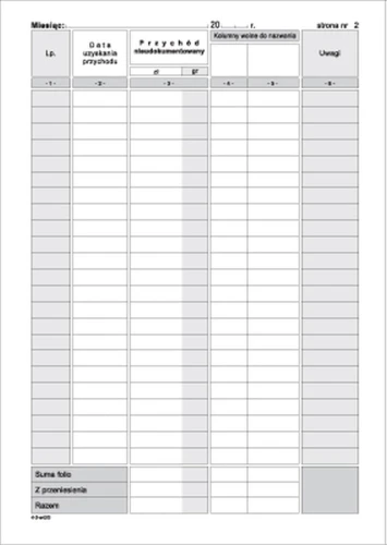 Druk offsetowy Michalczyk i Prokop Ewidencja sprzedaży A5 32k. (K-4)