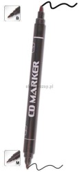 Marker do cd Cresco dwustronny, czarny B/M mm (212100)