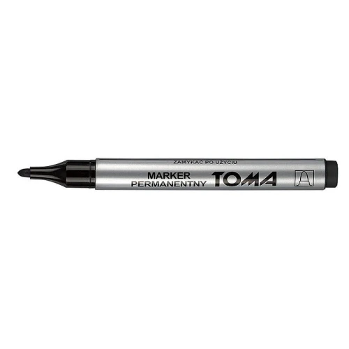 Marker permanentny Toma, czarny 1,5 mm okrągła końcówka (TO-090 3 2)