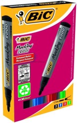 Marker permanentny Bic Marking 2000 komplet 4 szt, mix 1,5 mm okrągła końcówka (8209112)