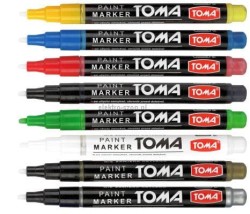 Marker olejowy Toma, złoty 1,5 mm okrągła końcówka (TO-441 9 3)