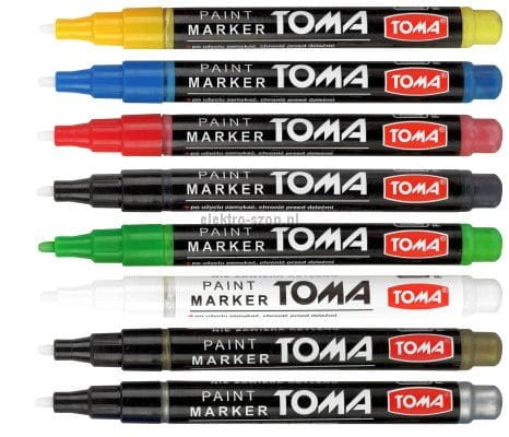Marker olejowy Toma, złoty 1,5 mm okrągła końcówka (TO-441 9 3)