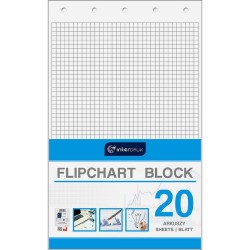 Blok do tablic flipchart Interdruk A1 20k. 80 g krata 1000 mm x 640 mm (FLI20#)