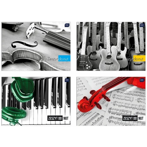 Zeszyt tematyczny A4 16k. pięciolinia (ZENA4LPION)