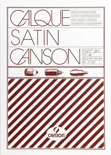 Kalka kreślarska Canson A4 - przezroczysty 110 g 210 mm x 297 mm (200017120)