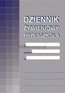 Druk offsetowy Michalczyk i Prokop dziennik żywieniowy przedszkola A4 20k. (A-10-1)