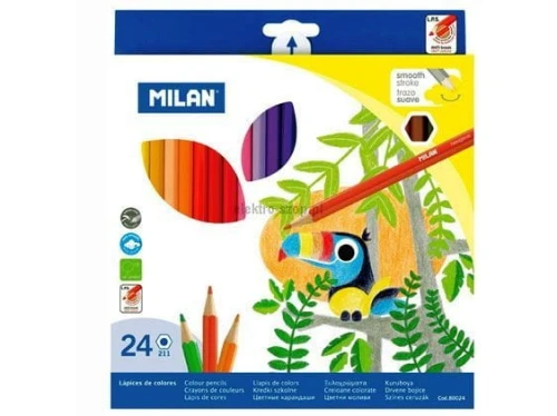 Kredki ołówkowe Milan 24 kolory (80024)