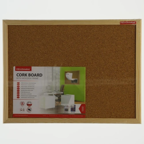 Tablica korkowa Memoboards w drewnianej ramie 300 mm x 400 mm (TC34)