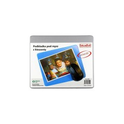 Podkładka pod mysz Biurfol - srebrny 220 mm x 180 mm (KPM-1-01)