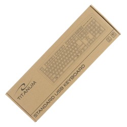 Klawiatura Titanum USB - czarny (TK101)