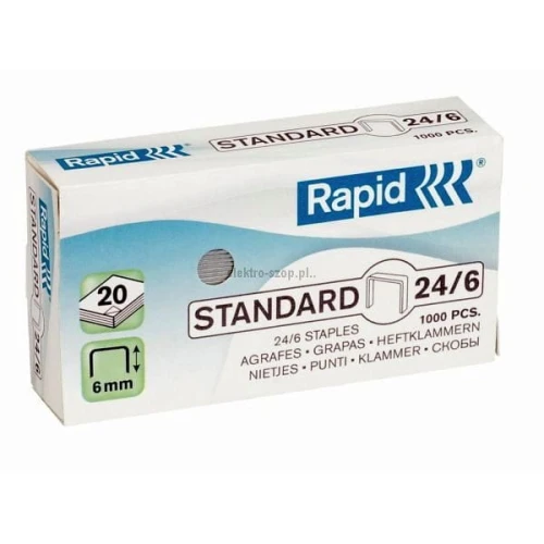 Zszywki 24/6 Rapid standardowe 1000 szt (24855600)