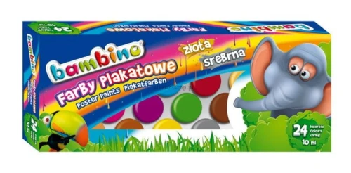 Farby plakatowe St.Majewski kolor: mix 10 ml 24 kol. (5903235002885)
