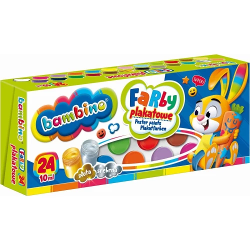 Farby plakatowe St.Majewski kolor: mix 10 ml 24 kol. (5903235002885)