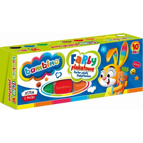 Farby plakatowe St.Majewski kolor: mix 20 ml 10 kol. (5903235001956)