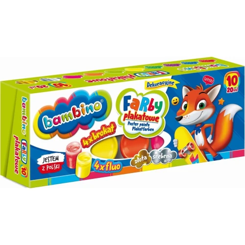 Farby plakatowe St.Majewski kolor: mix 20 ml 10 kol. (5903235001956)
